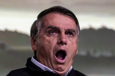 Sao Paulo, Brazil, August 09, 2022. Jair Messias Bolsonaro, Brazilian President in press conference.