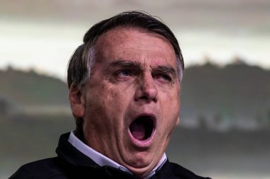 Sao Paulo, Brazil, August 09, 2022. Jair Messias Bolsonaro, Brazilian President in press conference.