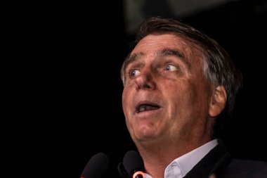 Sao Paulo, Brazil, August 09, 2022. Jair Messias Bolsonaro, Brazilian President in press conference.