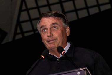 Sao Paulo, Brazil, August 09, 2022. Jair Messias Bolsonaro, Brazilian President in press conference.