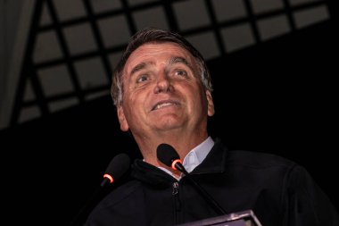 Sao Paulo, Brazil, August 09, 2022. Jair Messias Bolsonaro, Brazilian President in press conference.