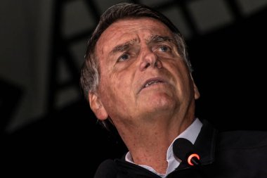 Sao Paulo, Brazil, August 09, 2022. Jair Messias Bolsonaro, Brazilian President in press conference.