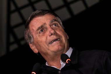 Sao Paulo, Brazil, August 09, 2022. Jair Messias Bolsonaro, Brazilian President in press conference.