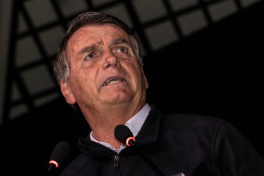 Sao Paulo, Brazil, August 09, 2022. Jair Messias Bolsonaro, Brazilian President in press conference.