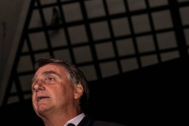 Sao Paulo, Brazil, August 09, 2022. Jair Messias Bolsonaro, Brazilian President in press conference.