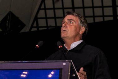 Sao Paulo, Brazil, August 09, 2022. Jair Messias Bolsonaro, Brazilian President in press conference.