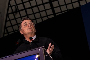 Sao Paulo, Brazil, August 09, 2022. Jair Messias Bolsonaro, Brazilian President in press conference.
