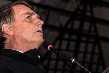 Sao Paulo, Brazil, August 09, 2022. Jair Messias Bolsonaro, Brazilian President in press conference.