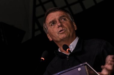 Sao Paulo, Brazil, August 09, 2022. Jair Messias Bolsonaro, Brazilian President in press conference.