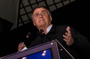 Sao Paulo, Brazil, August 09, 2022. Jair Messias Bolsonaro, Brazilian President in press conference.