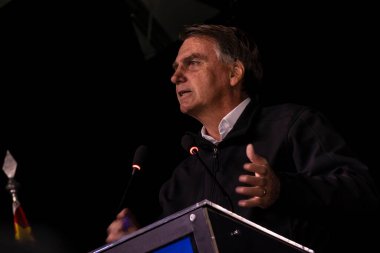 Sao Paulo, Brazil, August 09, 2022. Jair Messias Bolsonaro, Brazilian President in press conference.