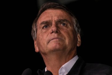 Sao Paulo, Brazil, August 09, 2022. Jair Messias Bolsonaro, Brazilian President in press conference.