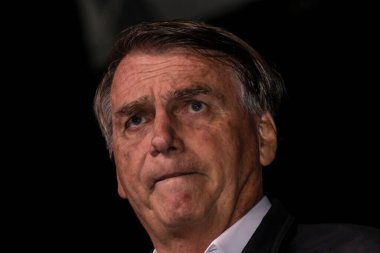 Sao Paulo, Brazil, August 09, 2022. Jair Messias Bolsonaro, Brazilian President in press conference.