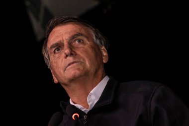 Sao Paulo, Brazil, August 09, 2022. Jair Messias Bolsonaro, Brazilian President in press conference.