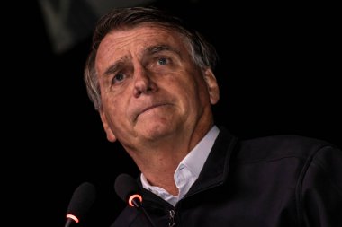 Sao Paulo, Brazil, August 09, 2022. Jair Messias Bolsonaro, Brazilian President in press conference.