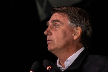 Sao Paulo, Brazil, August 09, 2022. Jair Messias Bolsonaro, Brazilian President in press conference.