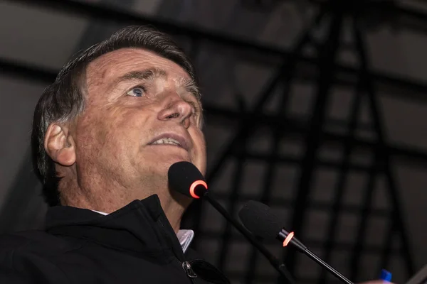 Sao Paulo Brazil August 2022 Jair Messias Bolsonaro Brazilian President — Stock Fotó