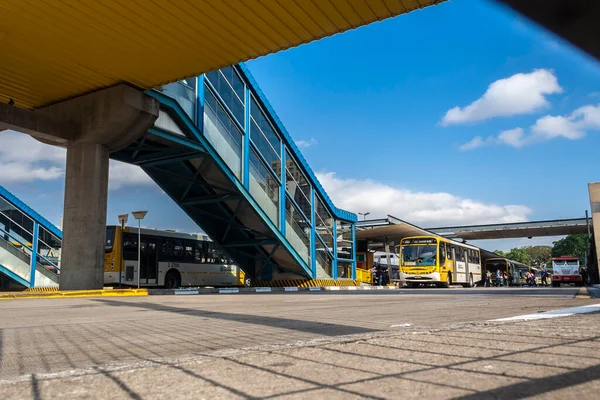 Sao Paulo Brazil October 2010 Dom Pedro Bus Terminal Downtown — Stock Photo, Image