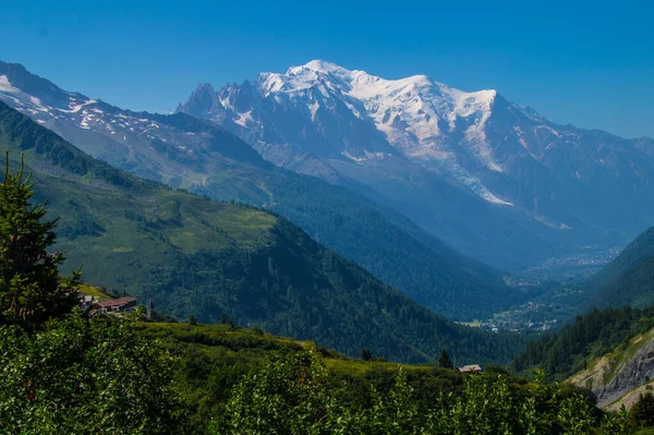 Montblanc Massiv Haute Savoie Frankreich — Stockfoto
