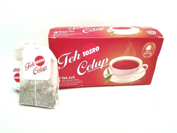 Probolinggo Indonesia 2022年10月3日 Sosroティーバッグ最高品質の紅茶から30 Smade おいしいと豊かなティーバッグを生産するために現代的で衛生的な方法で処理 — ストック写真