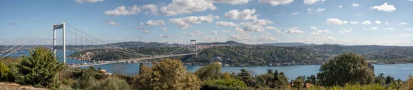Istanbul Turkey Október 2021 Panorámás Kilátás Isztambulra Bosphorus Naplementekor Istanbul — Stock Fotó