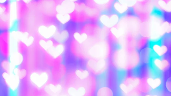 Fondo San Valentín Abstracto Fondo Abstracto Corazón Bokeh Flujo Fluido —  Fotos de Stock