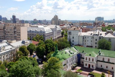 Şehrin panoramik görüntüsü bir şehir bölgesindeki İHA 'dan