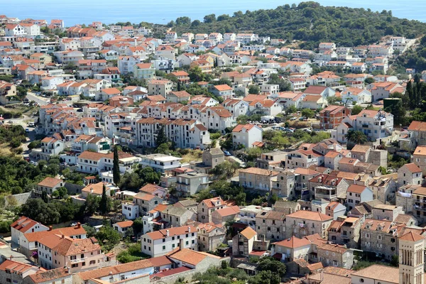Vue Aérienne Ville Dubrovnik Croatie — Photo