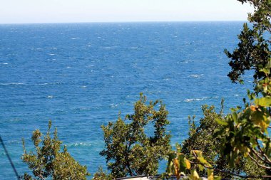 Güzel deniz manzarası ve kumsal.