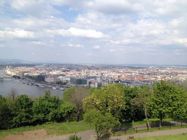 Uitzicht Het Oude Stadsplein Rivier — Stockfoto