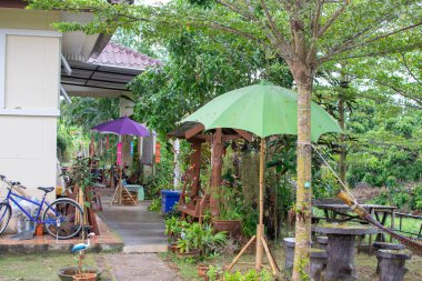 Arka bahçe rahatlamak için mükemmel..