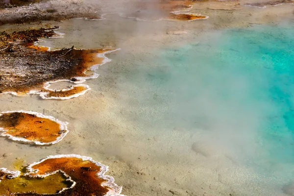 Silex Source Bassin Inférieur Geyser Dans Parc National Yellowstone — Photo