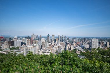 Kondiaronk Belvedere 'den Montreal şehir merkezine