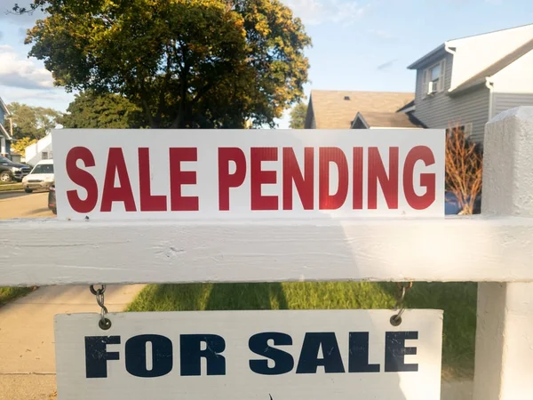 Sale Sign Sale Pending Sign House Sale Stock Image