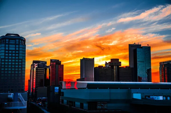 Vista Downtown Phoenix Arizona Pôr Sol — Fotografia de Stock