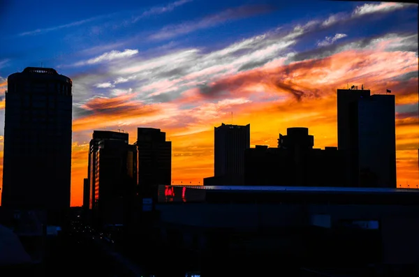 Вид Місто Фенікс Штат Арізона Заході Сонця — стокове фото