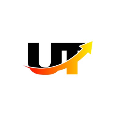 logo tasarım harfi u ve t 