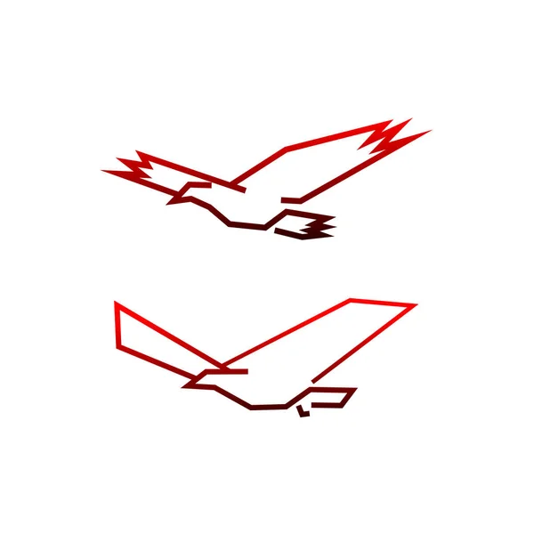 Icono Águila Diseño Vector — Vector de stock