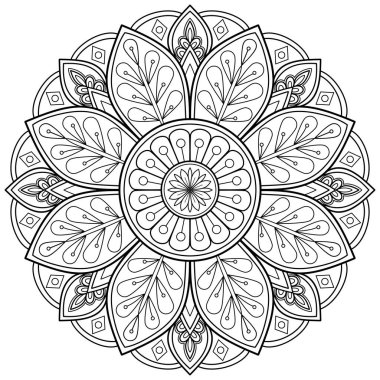 Mandala dijital sanatı el desenleri çizer. Duvardaki sanat eserleri. Boyama kitabı Dantelli desen dövme. Bir duvar kağıdı boyası gömleği ve döşeme kalıbı çıkartması için tasarlandı Etnik süslemede dekoratif