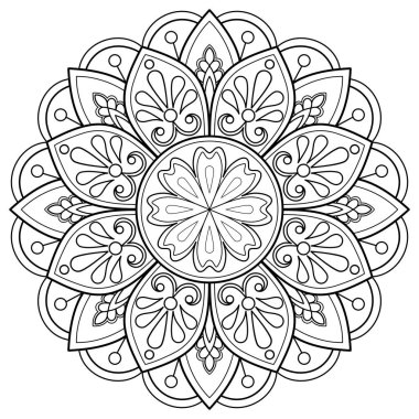 Mandala dijital sanatı el desenleri çizer. Duvardaki sanat eserleri. Boyama kitabı Dantelli desen dövme. Bir duvar kağıdı boyası gömleği ve döşeme kalıbı çıkartması için tasarlandı Etnik süslemede dekoratif