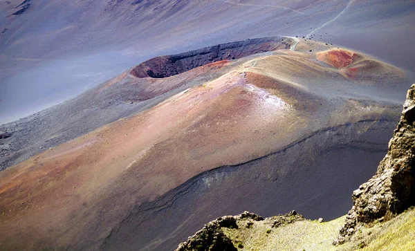 Haleakala Vulkan Lunar Landskap Maui Hawaii Usa — Stockfoto