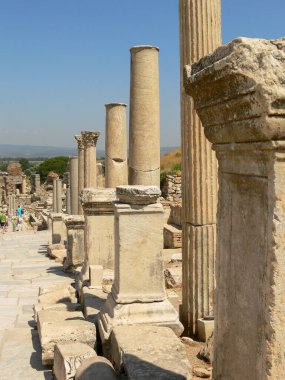 Ephesus şehrinin eski kalıntıları, hindi.