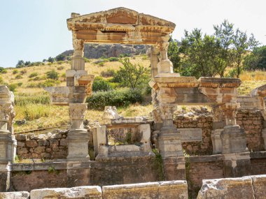 Antik ephesus şehrinin kalıntıları, hindi