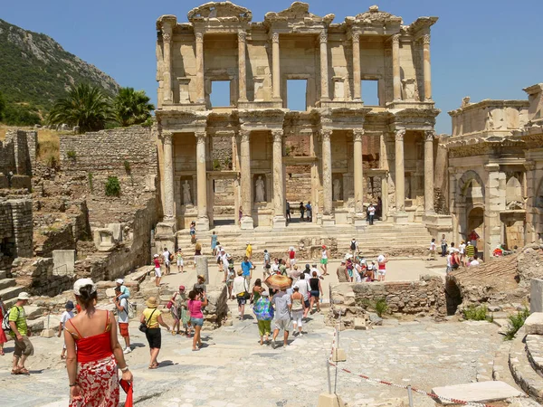 Библиотека Руины Древнего Города Эфес Турция — стоковое фото