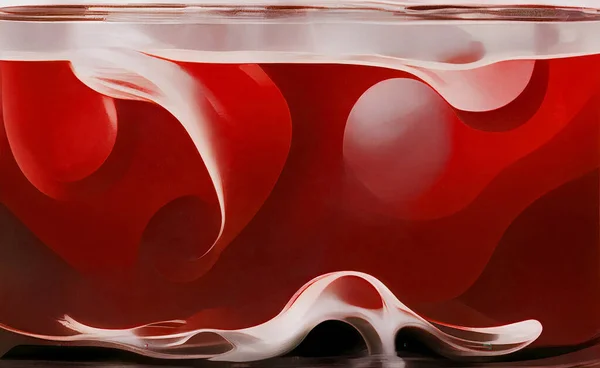 Абстрактне Зображення Хвилями Вина Або Кров Барвисті Ілюстрації Червоних Кольорах — стокове фото