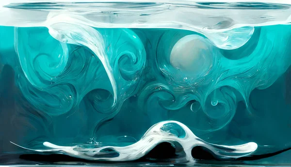 Водна Хвиля Океані Хвиля Під Водою Високоякісна Ілюстрація — стокове фото