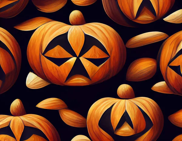 Kreatywne Halloween Lub Dziękczynienie Tapety Wzór Dyni Ciemnym Tle Wysokiej — Zdjęcie stockowe