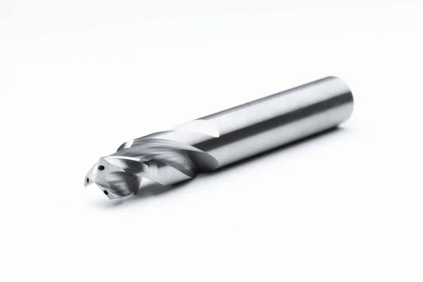 Drill Bits Special Tools Three Fluted Coating Titanium Nitride Right — Stock Photo, Image