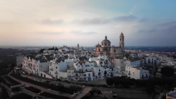 Villaggio Locorotondo Italia Dall Alto Vista Aerea Viaggi Fotografici — Video Stock