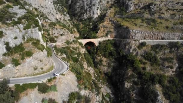 Las Montañas Costa Oeste Italia Hermoso Paisaje Desde Arriba Fotografía — Vídeos de Stock